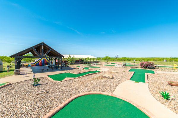 18-hole Mini Golf Course available daily and included in your stay.