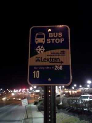 Lextran Bus Stop 268