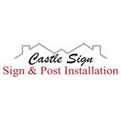 Castle Sign & Post Installation