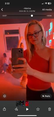 Video she sent from her dance class.