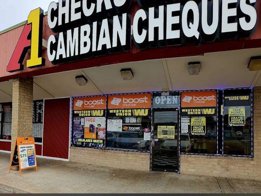 We are located inside Western Union