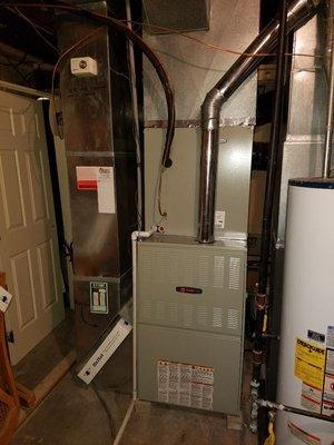 New furnace and air conditioner