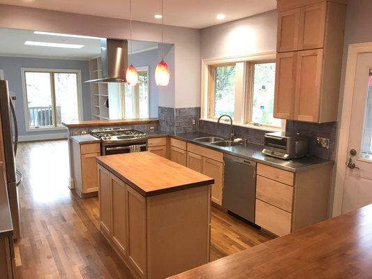 Kitchen Remodel with Stainless Countertops
