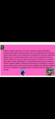 Bobby’s Cleaning Services