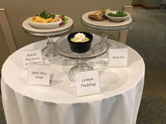 Daily there are specials. These were on display when we visited Mom. Quality and classy.