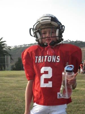Cade's first year of football.