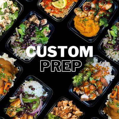 Ask us about custom meal prep to suit your dietary needs and restrictions