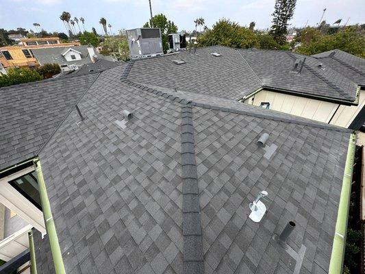 Other angle of new roof