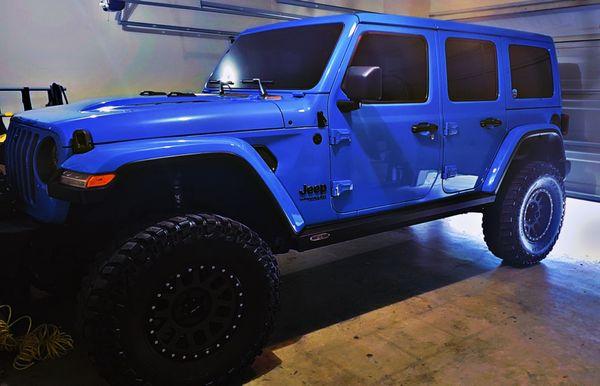 Sides to match stock plus windshield with eyebrow and 70/30 tint