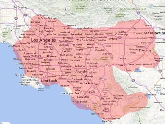 Service Coverage Area