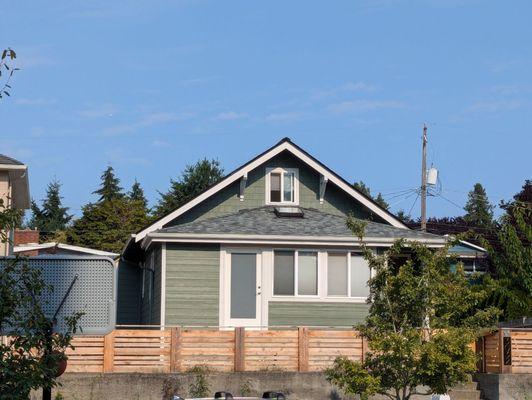 House was sided and painted.