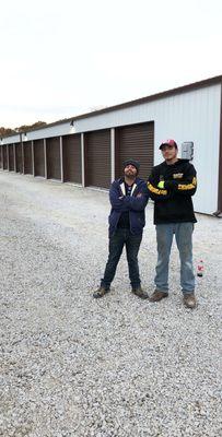 The Cook Electric Team, hard at work. DeMotte U-Lock, 2019.