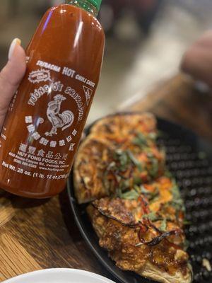 I added Sriracha to my Sweet Thai Chili Pizza.. The pizza of the month of September 2024