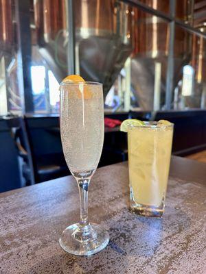 Mimosa and breakfast margarita