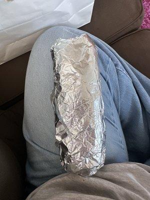 Breakfast burrito soy chorizo