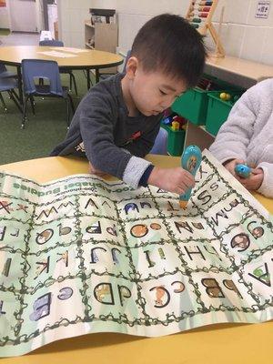 Zoo Phonics sound pen when you touch the poster.