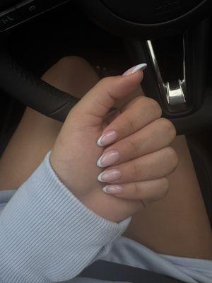 UV gel color french tip
