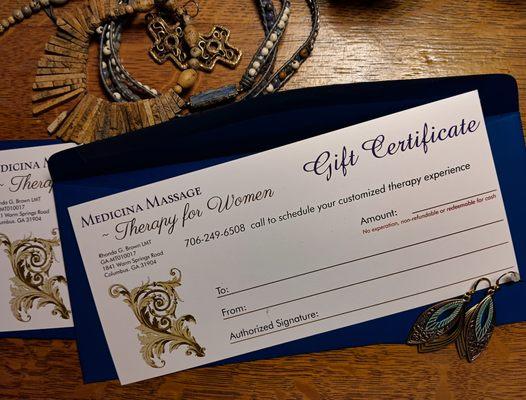 Gift Certificates Available! Minimum 1 hour service. Pay by Venmo, CashApp and I will mail the certificate for you! 706-249-6508