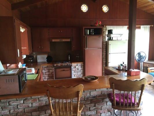 Interior of kitchen cabin