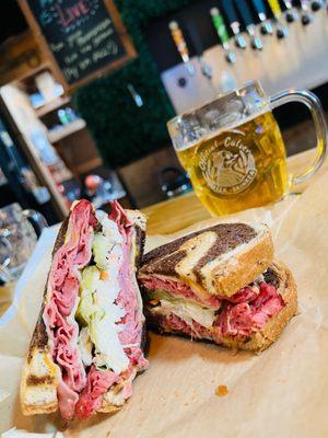 Rachel (Hot) Sandwich & El Tiger Lager