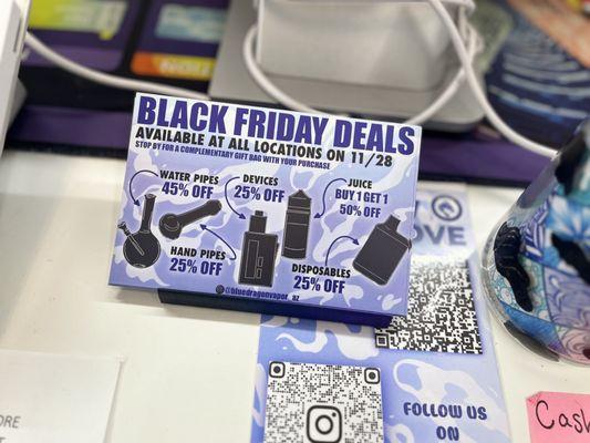 Annual black Friday sale, come save and receive a gift bag with purchase!