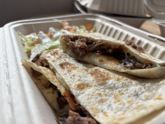 Carnitas quesadilla