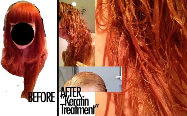 Before and after what they did to my hair! IF SHOPS CAN POST PRODUCT IMAGES - I'm posting a picture of WHAT THEIR PRODUCT DID.