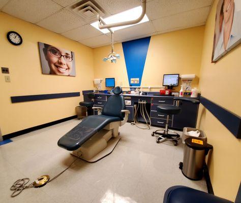Private room for procedures like fillings and teeth removal.