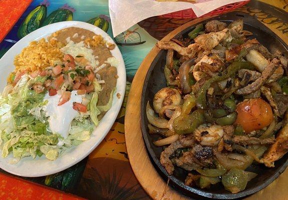 Fajitas with the extra stuff