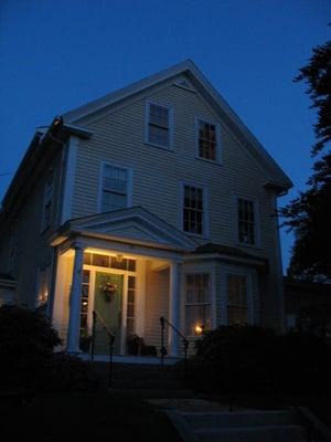 the house at night