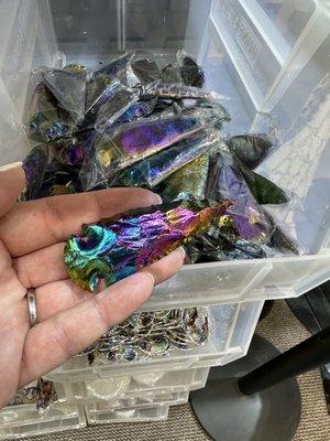 Hilarious oil slick fake arrowheads for like 25.00. . Presumably designed to kill unicorns and other mythical creatures.