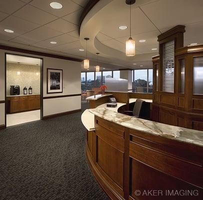 Floor Check-in desk and Coffee bar