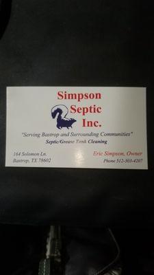 Simpson Septic Pumping