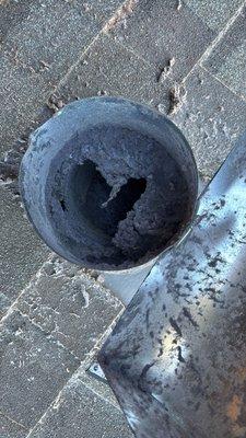 Even if your dryer vent surprises us with a heart-shaped message when we open it, it still shouldn't be dirty!