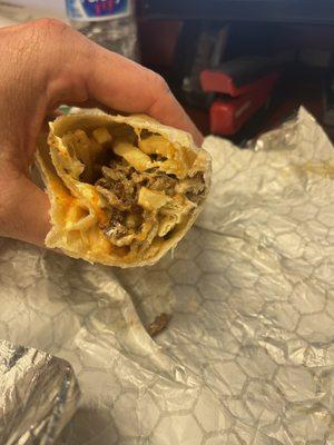 California burrito with beef