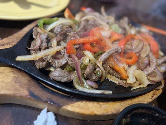 Steak fajitas