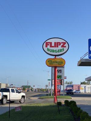 Sign next to establishment