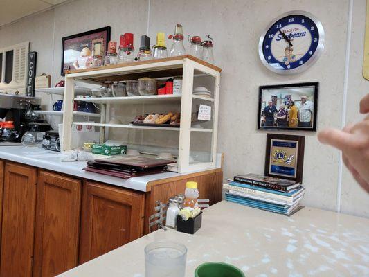 Almost empty doughnut box