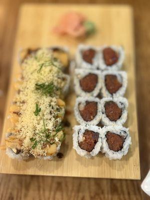 the crunch and spicy tuna