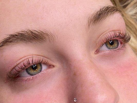Lash Lift and Tint Results