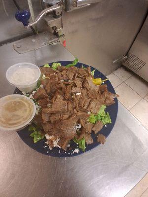 Gyro salad. Or you can do frish grill chicken. Olympia salad