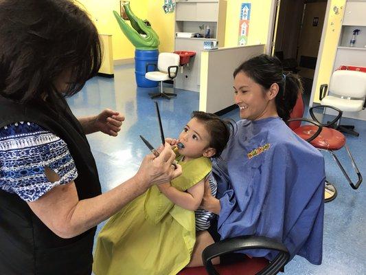 Hoping Lil guy doesn't get a bowl cut