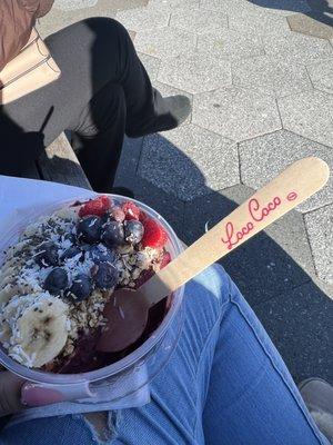 Açaí bowl called purple rain!!!