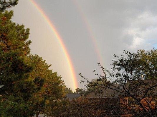 A beautiful rainbow over Calumet