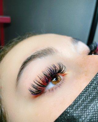 Color lashes