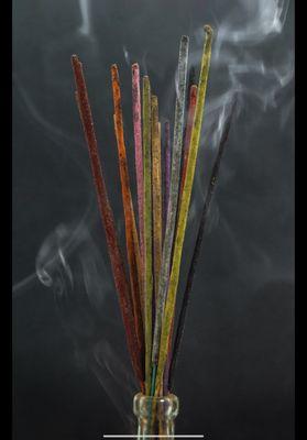 Hand dipped organic incense