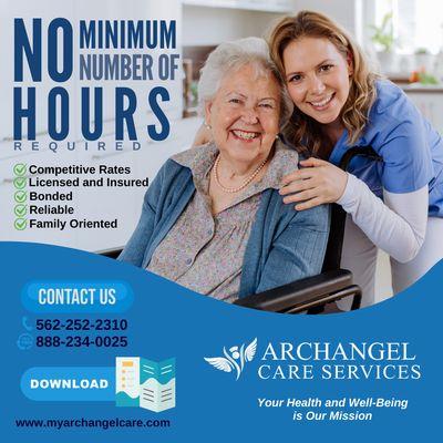 Call us now at 562-252-2310 or toll-free at 888-234-0025 and get a FREE ASSESSMENT! Visit our website www.myarchangelcare.com