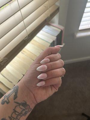 Ombré acrylic fill