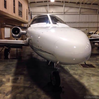 Citation in the hangar at CWC