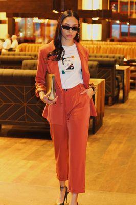 Two piece suit sets are in style + in store now